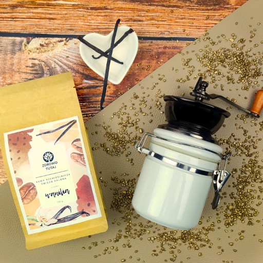 Zrnková káva Arabica s príchuťou VANILKA, čerstvo pražená Zdravá tu 150 g