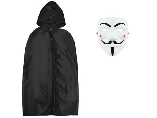 ANONYMNÁ MASKA VENDETTA KOSTÝM BIELY