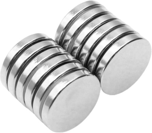 SILNÉ MAGNETY NEODYMIOVÉ MAGNETY 10x2 mm * 12 ks *