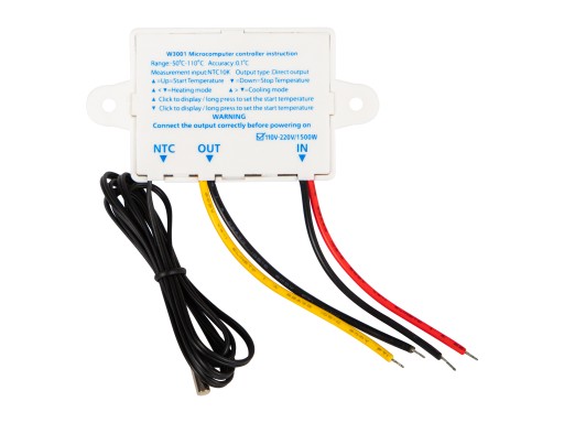 REGULÁTOR TEPLOTY DIGITÁLNY LCD TERMOSTAT 230V ELEKTRONICKÝ -50°C +110°C