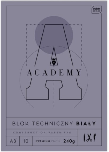 Technický blok A3 10 240g ACADEMY Interprint