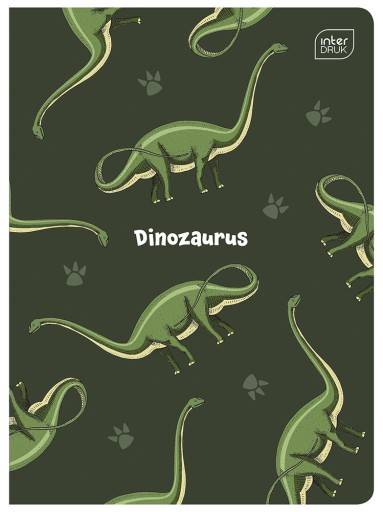 4 X ZÁPISNÍK A5, 16 STR., mriežka, VÝTLAČ DINOSAUROV