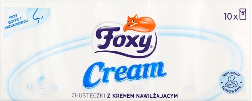 FOXY Krémové hydratačné obrúsky 10 kusov