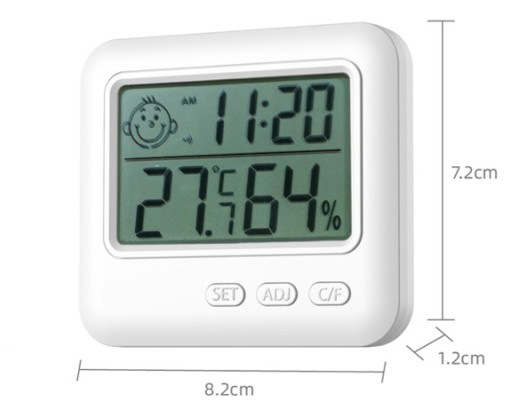 DIGITÁLNY TEPLOMER HYGROMETER IZBOVÁ METEOSTANICA S DISPLEJOM