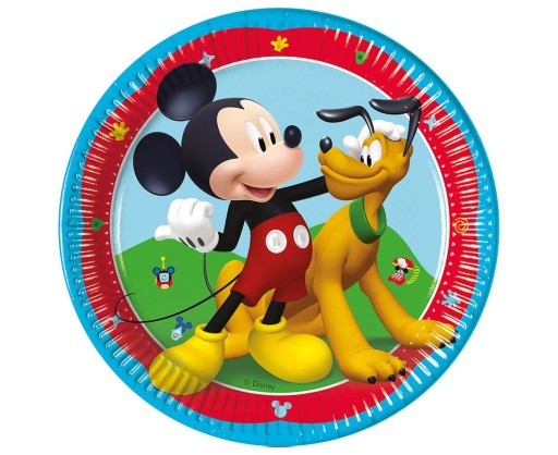 Mickey Mouse papierové taniere 20 cm 8 ks