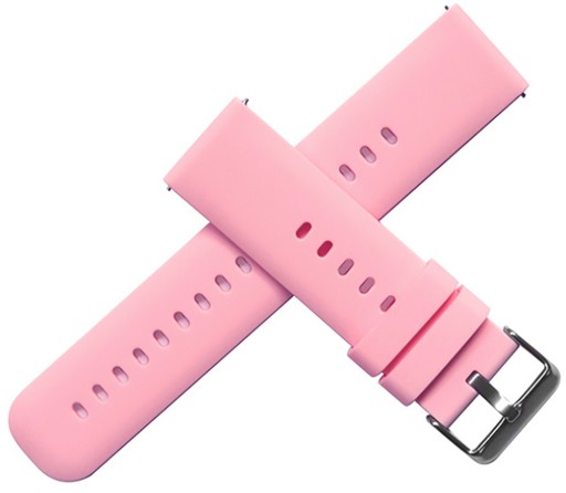 18mm univerzálny silikónový remienok pre teleskopy Smartwatch ružový