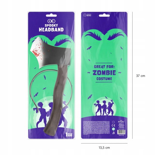 HALLOWEENSKÁ ČELENKA zapichnutá do hlavy, dekorácia, kostým, karnevalový kostým