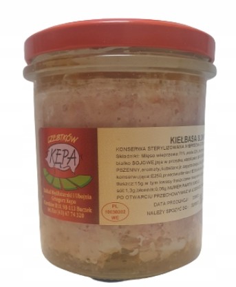 KLAMÁSKA 290G KĘPA VYSOKÉ KVALITNÉ MÄSOVÉ KONZERVY