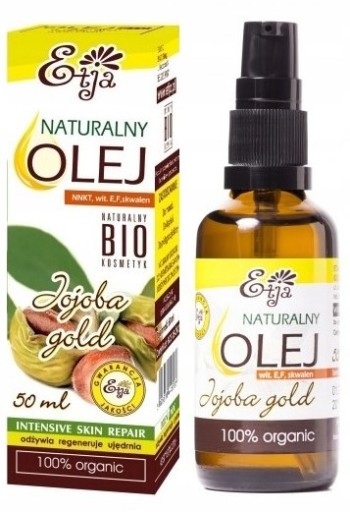 ETJA Prírodný jojobový olej zlatý 100% BIO 50 ml
