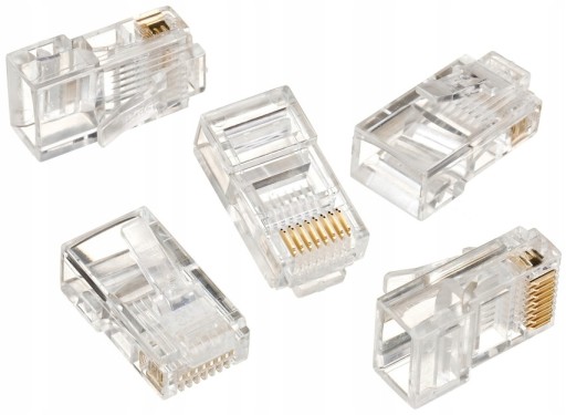 ZÁSTRČKA SIEŤ ZÁSTRČKA INTERNET CAT6 RJ45 8P8C X100