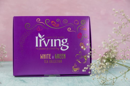 Čaj IRVING White Green krabička na čaj, zloženie 6 príchutí, 30 ks