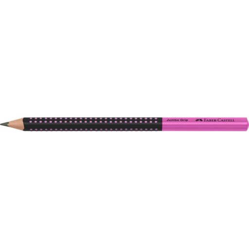 Ceruzka FABER-CASTELL JUMBO GRIP HB, čierno-ružová