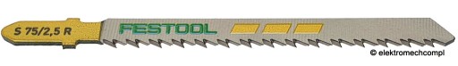 List do priamočiarej píly FESTOOL WOOD FINE CUT S 75/2,5 R zubov DOWN