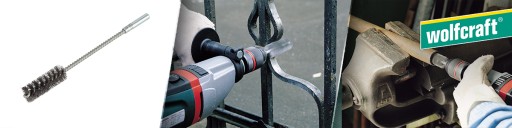 Valcová drôtená kefa 20 mm pre vŕtačku Wolfcraft