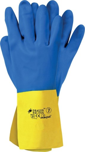 Ochranné latexové rukavice s neoprénovými vločkami RB-VEX 8