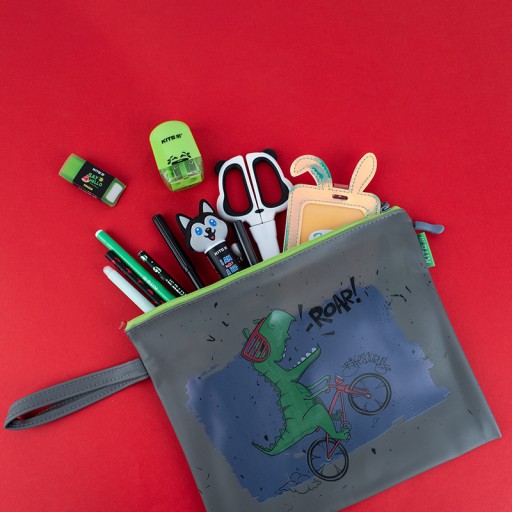 ŠKOLSKÁ TAŠKA S RÚČKOU SILIKON B5 T-REX BIKE KITE