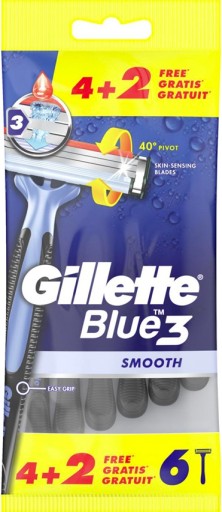 4+2 žiletky zadarmo GILLETTE Blue 3 Smooth