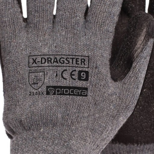 PRACOVNÉ RUKAVICE NA DLAŽBU LATEX X-DRAGSTER R 9