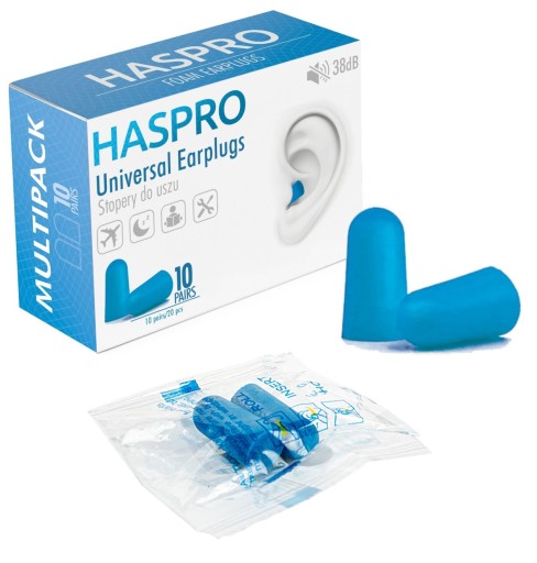 Haspro Univerzálne zátky do uší 10 párov