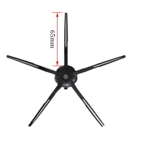 Silikónové 5-ramenné bočné kefy, gumené pre RoboRock S5 max S6 S7 Q7