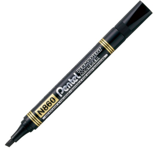 PENTEL N860 PERMANENTNÝ ZNAČOVAČ NA ZNAČENIE, ČIERNA