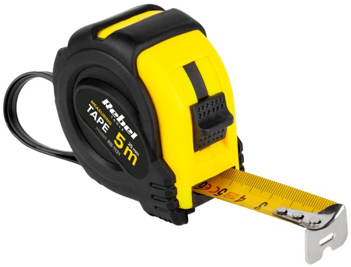 Zvinovací meter, lakovaná oceľ REBEL 5m 25mm