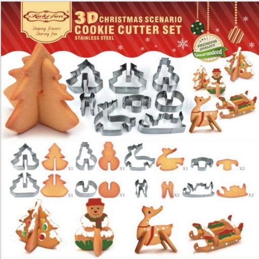 Sada 3D fréz na vianočný stromček