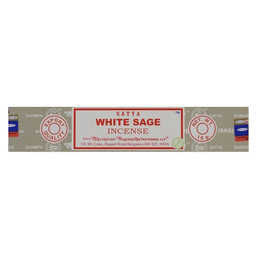 Šalviové kadidlo SATYA WHITE SAGE jogová meditácia