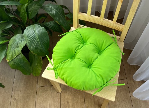 Vankúš na stoličku, 35 cm, SVETLOZELENÝ KRUH