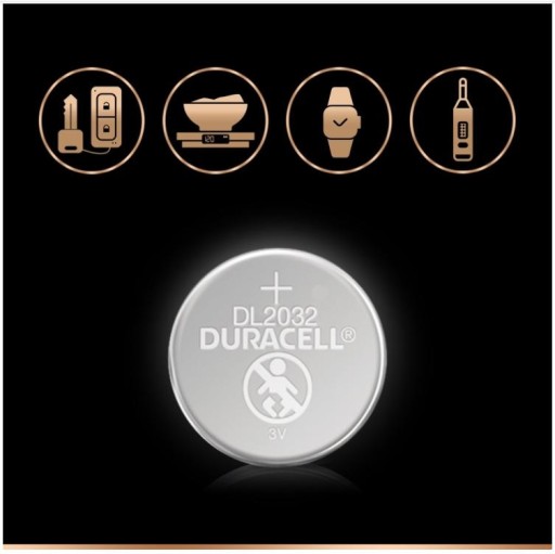 5x GOMBÍKOVÉ BATÉRIE Duracell DL-2032 3V