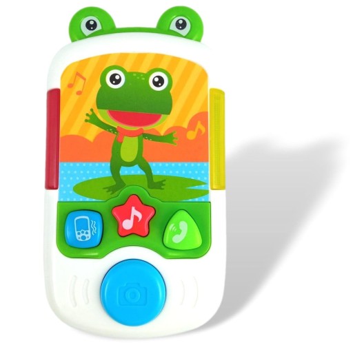 VZDELÁVACÍ TELEFÓN PRE BATÚŠA SVETLO ZVUK ŽABKA