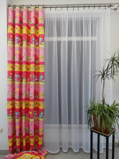 MG TK záves ČÍSLA RUŽOVÁ 02 160cm pol CENA