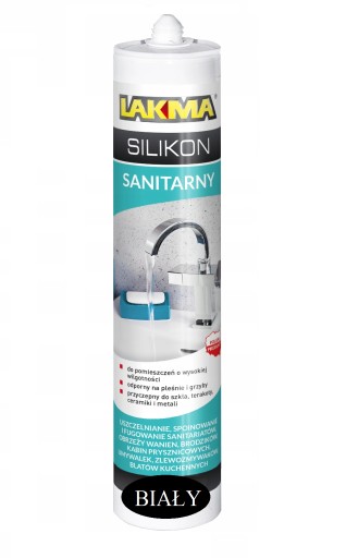 LIDER sanitárny silikón 300ml, odolný voči plesniam