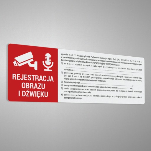 Nálepka – Monitorované zariadenie GDPR 10x30