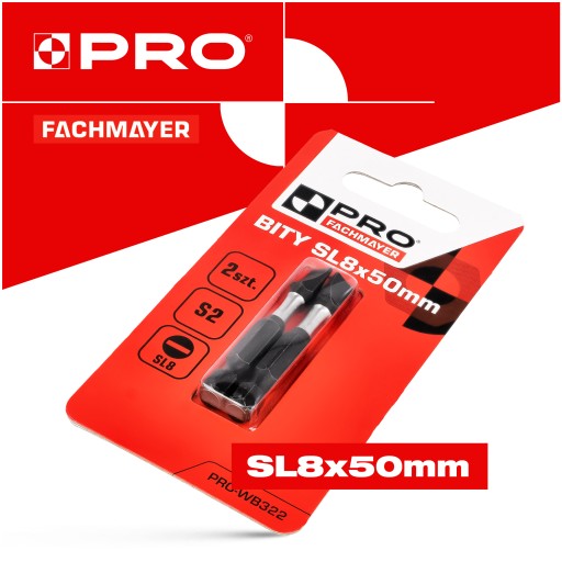 NÁRAZOVÉ HROTY NÁRAZOVÝ BIT SILNÝ SKRUTKOVACÍ BIT SL8 50 MM