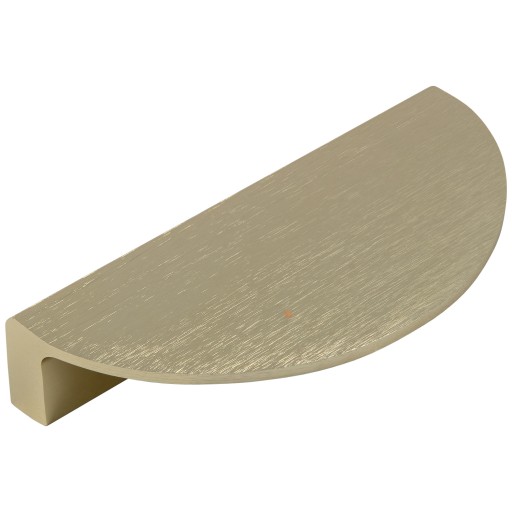 Polmesiaca polkruhová nábytková úchytka AL-008, rozteč 64mm, brúsené zlato