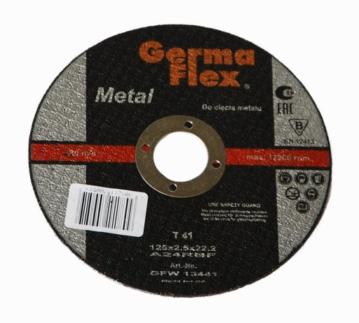 GM štít na kov 125x2,5x22,2mm