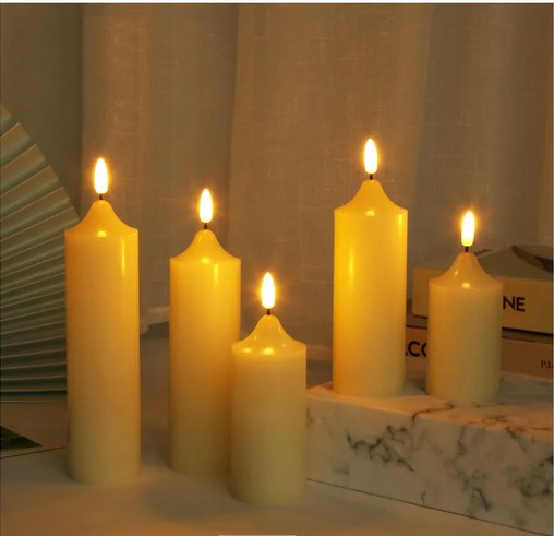 LED VLOŽKA SVIEČKY PRE SVIEČKU S EFEKTOM GRATÉNOVÉHO PLAMEŇA SÚPRAVA BATÉRIÍ 9,5CM