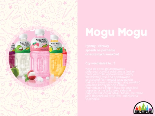 Mogu Mogu Nata de Coco nápoj s príchuťou hrozna z želé kúskov 320 ml
