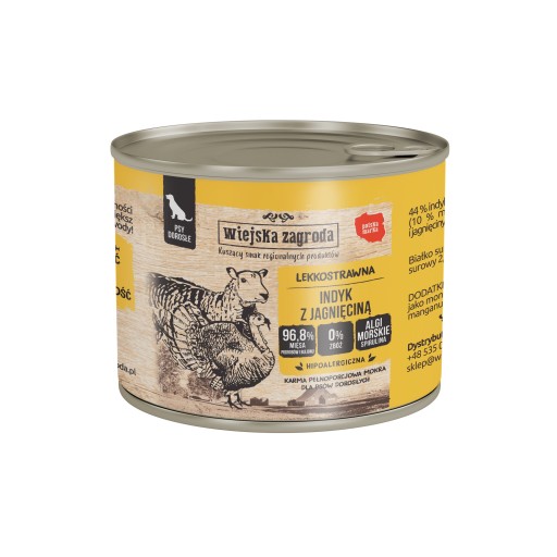 COUNTRY FARM Mokré krmivo pre dospelých psov TURECKO LAMB 200g