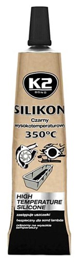 ČIERNA VYSOKÁ TEPLOTA 350°C 21G 2KS SILIKÓN