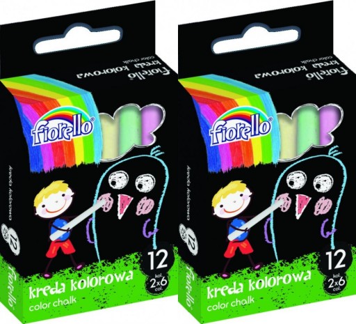 FIORELLO COLOR CHALK 12KS x2