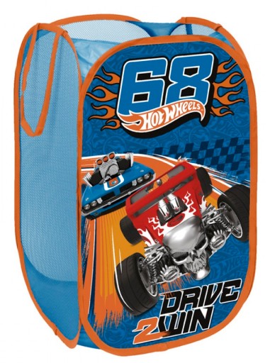 HOTWHEELS veľký skladací kôš na hračky, autá, oblečenie