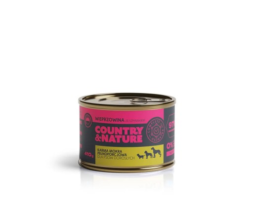 Country&Nature bravčové mäso so špenátom 410g