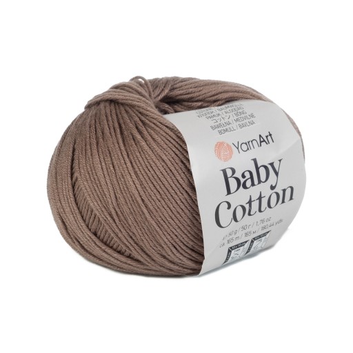 50g YarnArt Detská bavlna pre amigurumi svetlohnedá 407