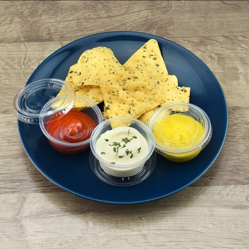 NÁDOBY + viečka NA OMÁČKU DIP DRESSING OMÁČKY 50ml TESNÉ viečko