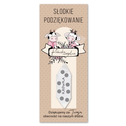 ĎAKUJEME za hostí FUDGE na svadobnú hostinu 5 ks
