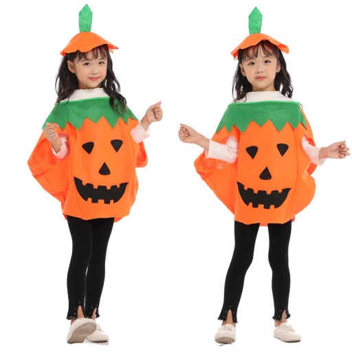 TEKVICOVÝ OUTFIT JEDNORÁZOVÝ HALLOWEEN TEKVICOVÝ KROJ VITAMÍNY JESEŇ + KLOBÚK