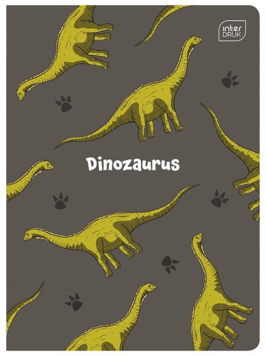 4 X ZÁPISNÍK A5, 32 STR., MRIEŽKA S OKRAJMI, DINOSAURY