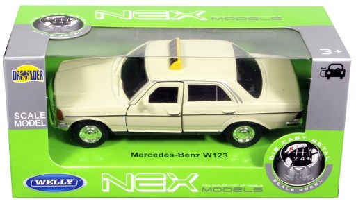 WELLY MERCEDES-BENZ E CLASS W123 TAXI 1:34 NOVINKA